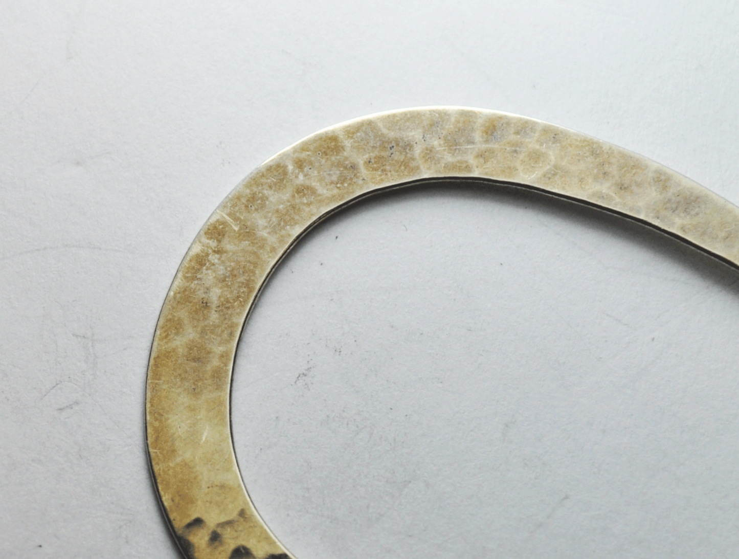 Silver Plate Large Teardrop Hammered Hoop Earrings 2-1/4" x 37mm