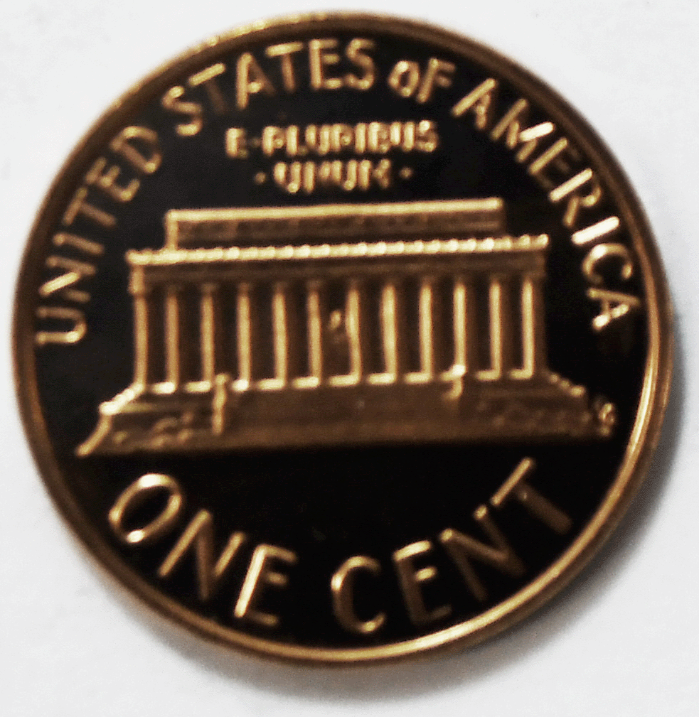 1976 S 1c Proof Lincoln Memorial Cent One Penny Gem Uncirculated Bicentennial