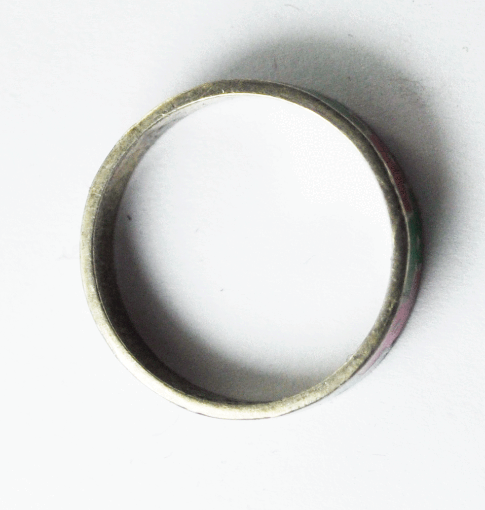 Sterling Silver Enamel Colorful Tetris Block Dot Eternity Ring 4mm Size 6 Mexico