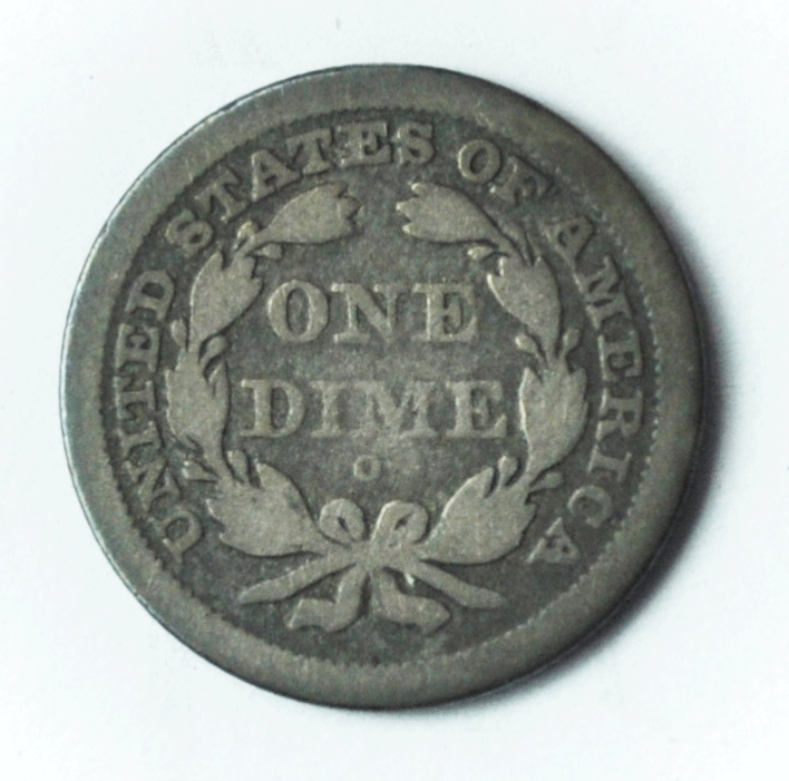 1841 O 10c Seated Silver Dime Ten Cents New Orleans