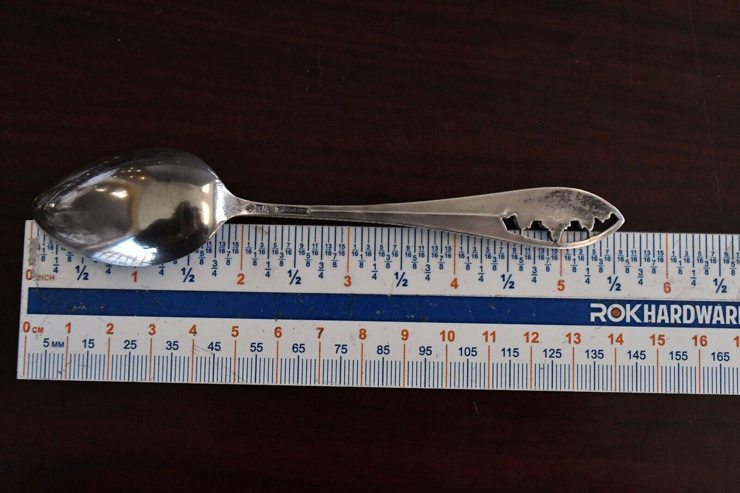Des Moines Iowa Sterling 5 5/8" State Capital Souvenir Spoon .59 oz. by Robbins