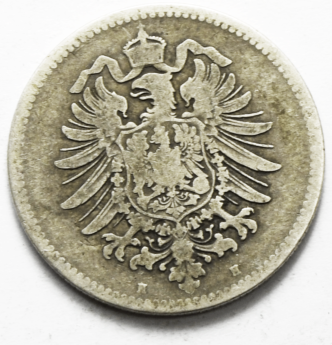 1874 H Germany Empire Silver One Mark KM# 7