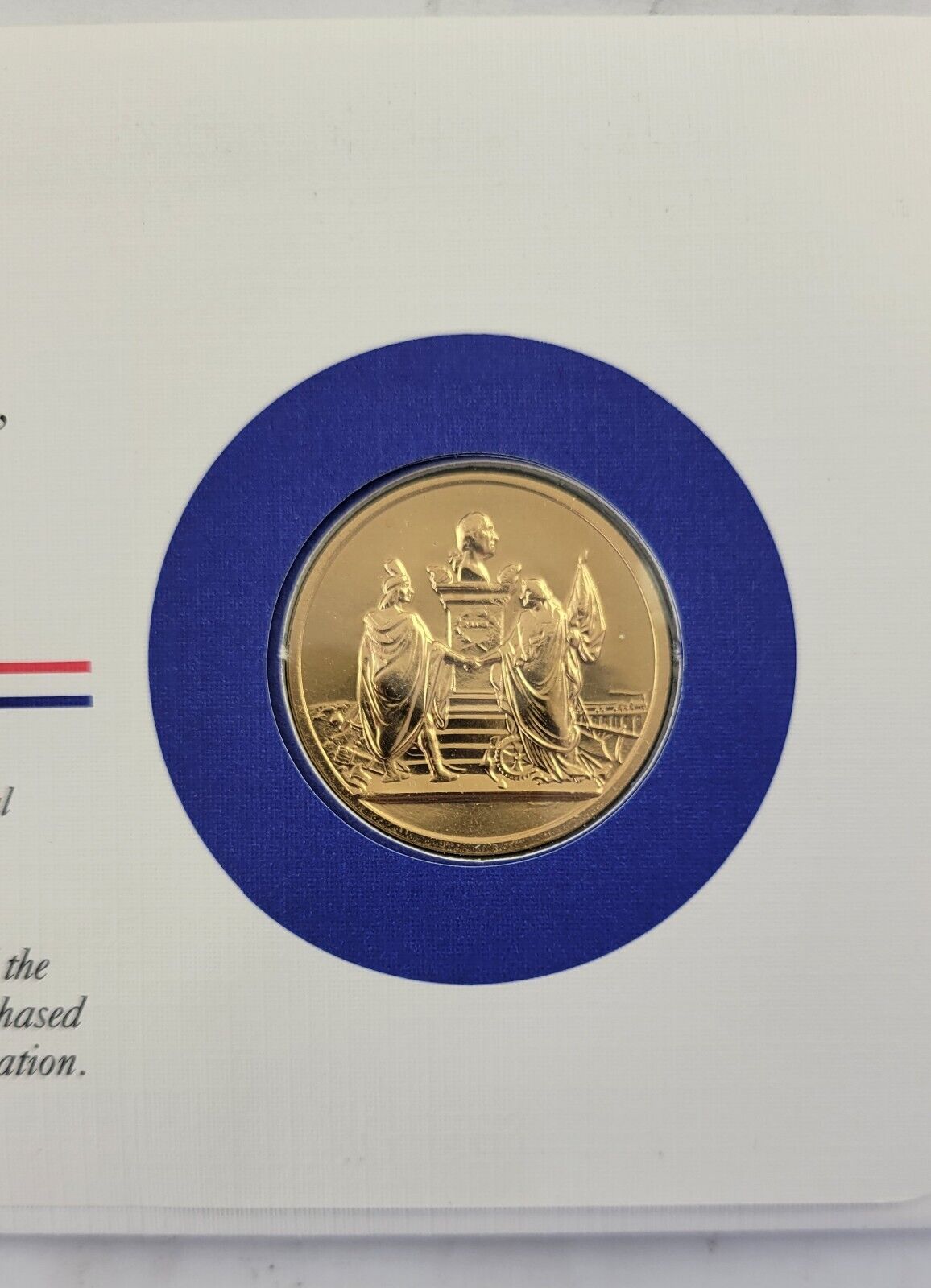 Andrew Johnson Presidential Covers Medal Postal Commemorative Society Gold Plate