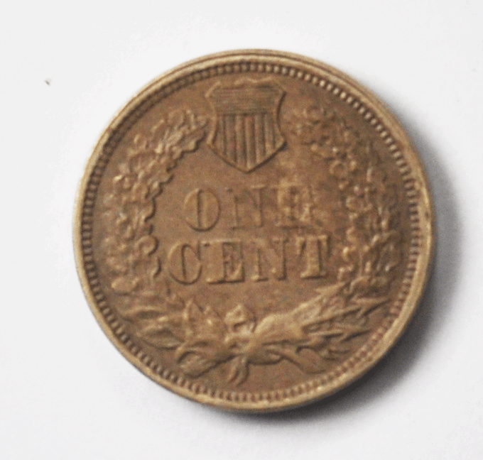 1863 1c Indian Head Penny One Cent Copper Rare Uncirculated