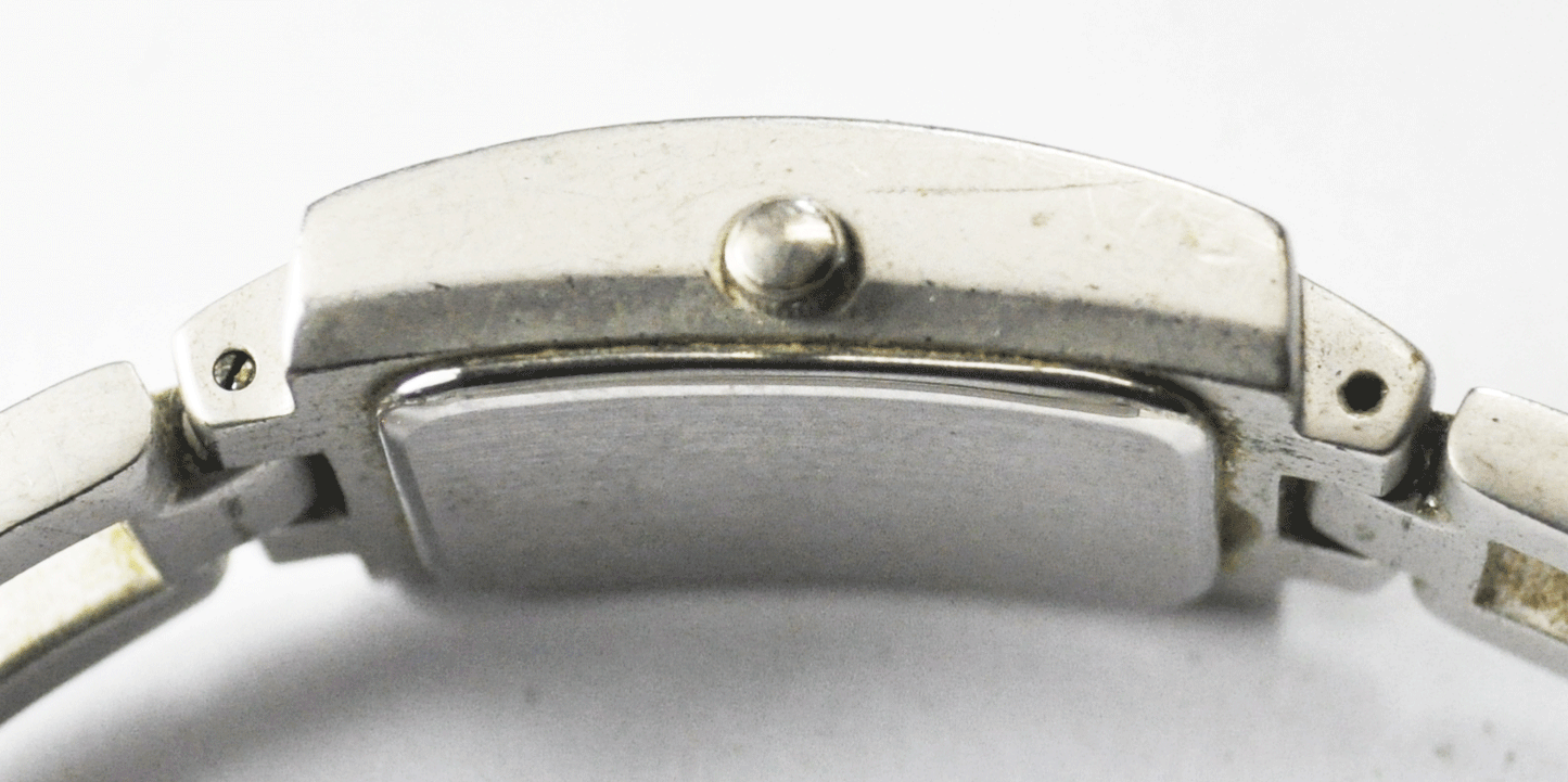 Women's Guess Rectangle Wristwatch Stainless 18mm Quartz