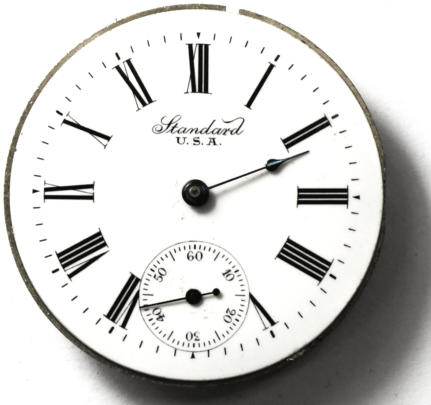 1906 New York Standard Grade 144 Size 6 Pocket Watch Movement Not Running