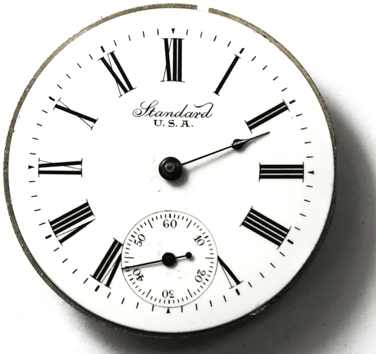 1906 New York Standard Grade 144 Size 6 Pocket Watch Movement Not Running
