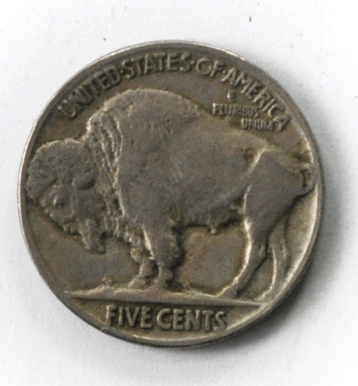 1927 5c Buffalo Nickel Five Cents US Coin Philadelphia