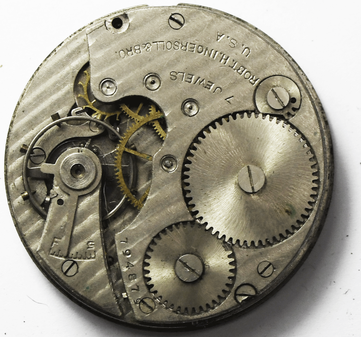 Antique Ingersoll Reliance 43mm Pocket Watch 7J