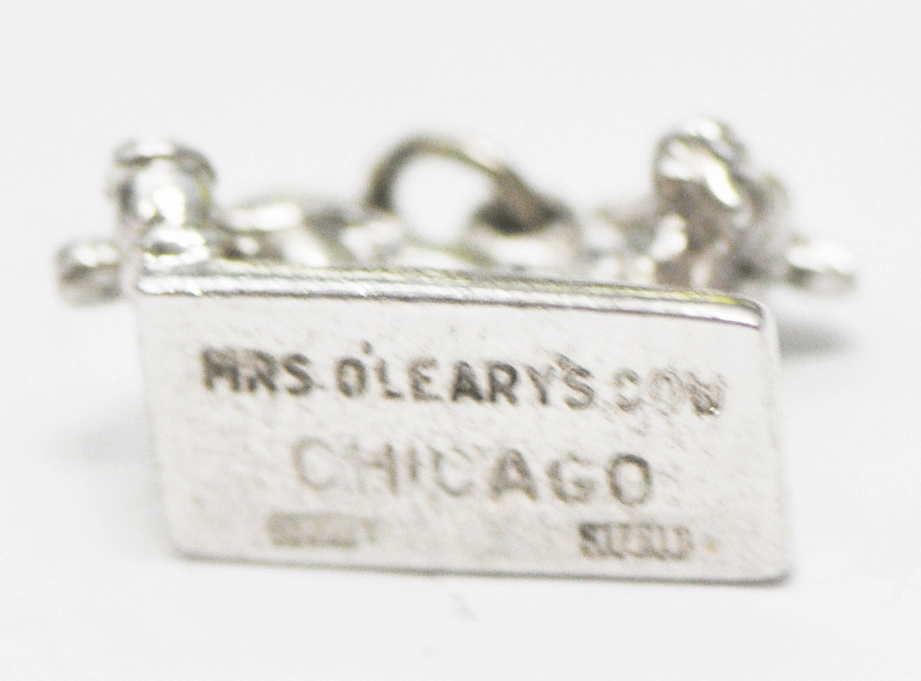 Sterling Silver Kinney Mrs Olearys Cow Charm 20mm