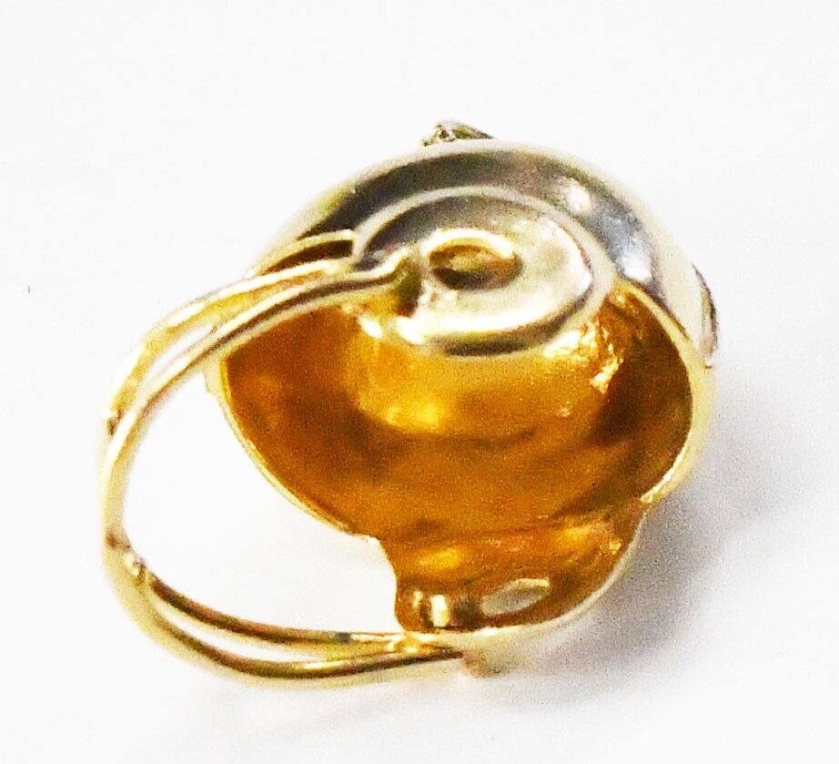 14k Yellow Gold AC Football Helmet Charm 22mm x 20mm