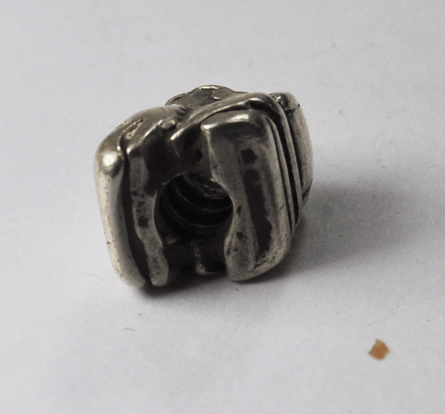 Sterling Silver LAA Trollbeads KU Jayhawk Charm Bead 14mm x 10mm