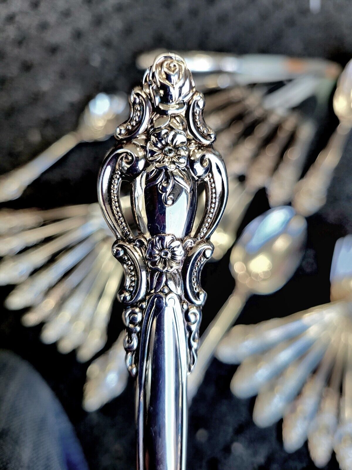 Empress by International 47pc. Silverplate 8 place settings w/Serving Utensils