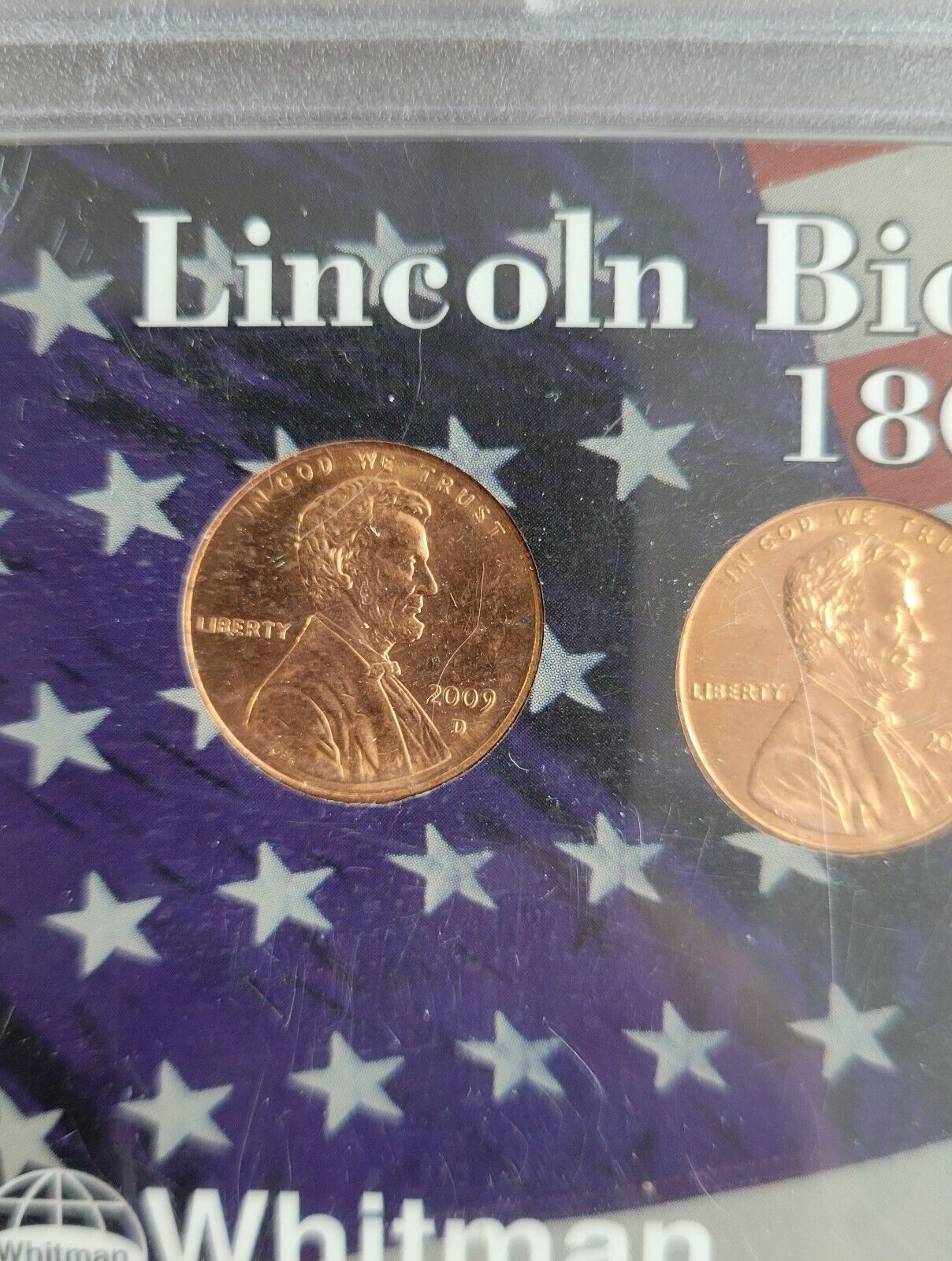 Lincoln Bicentennial Cents 1809-2009 Coin Set in Whitman Display Holder 5 Coin