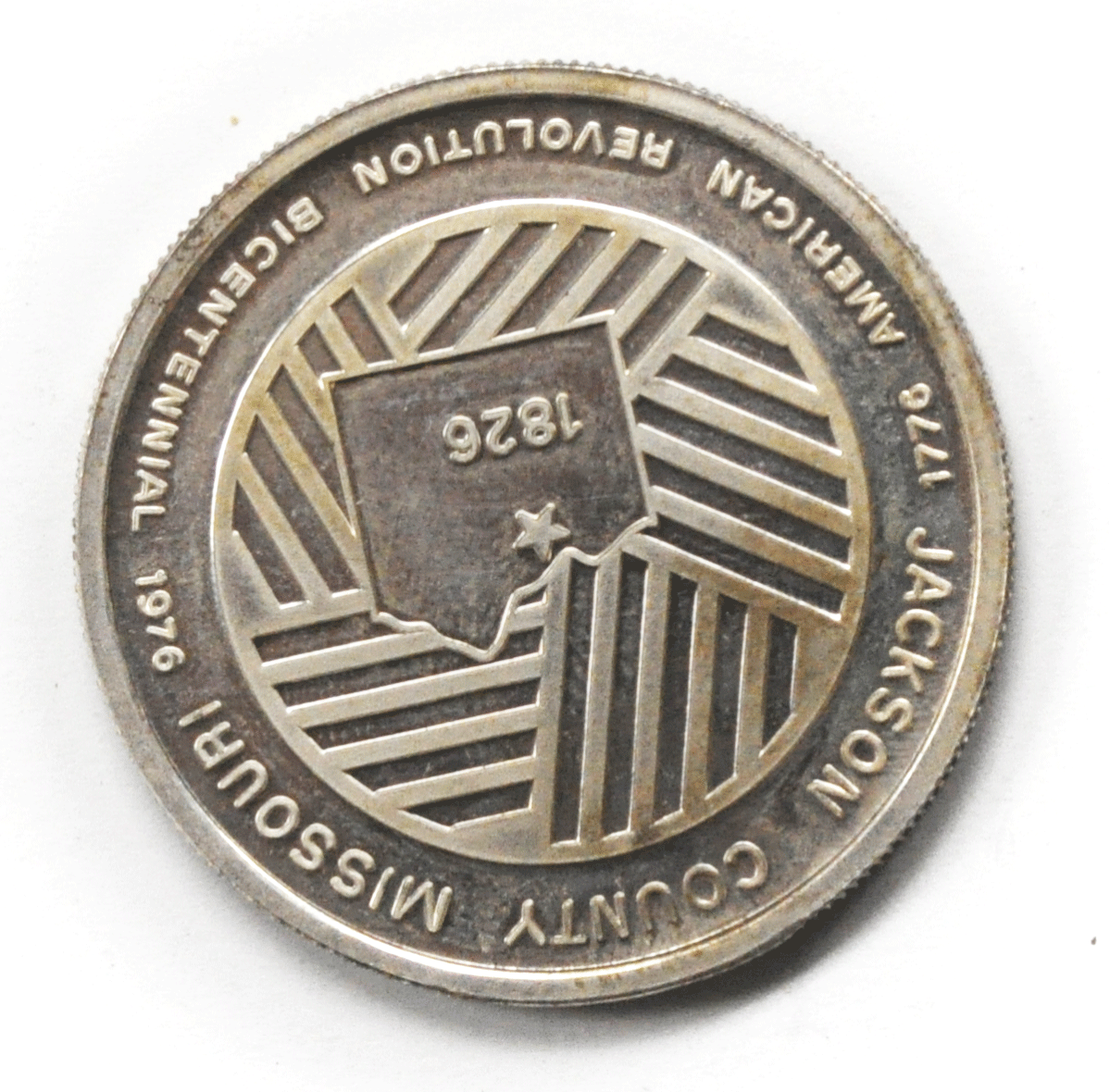 Jackson County Missouri American Revolution Bicentennial Silver Medal 38mm