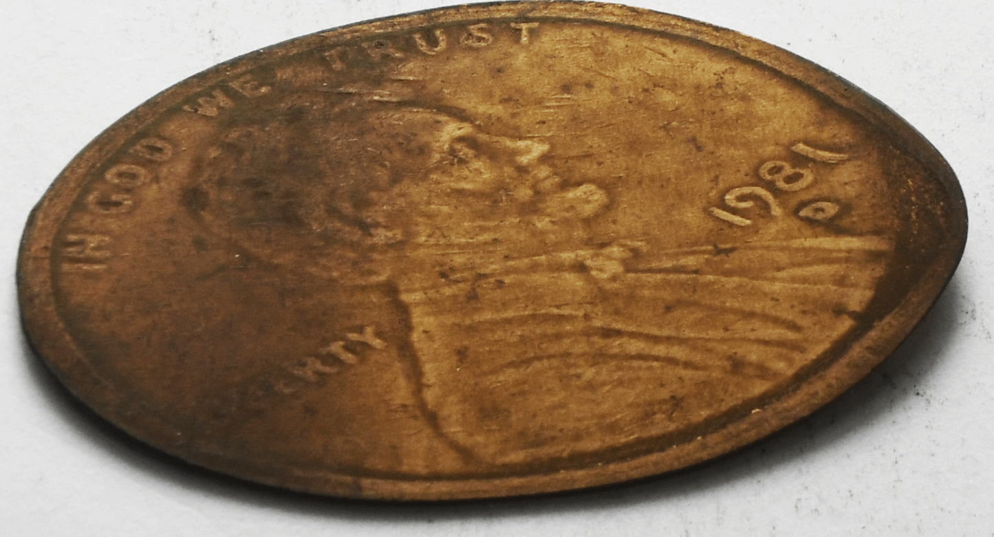 1981 D Elongated Penny Keep It Flying US American Flag