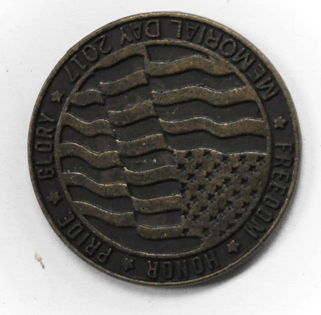 Veterans of Foreign Wars Memorial Day 2017 Token Medal Never Forget 32mm