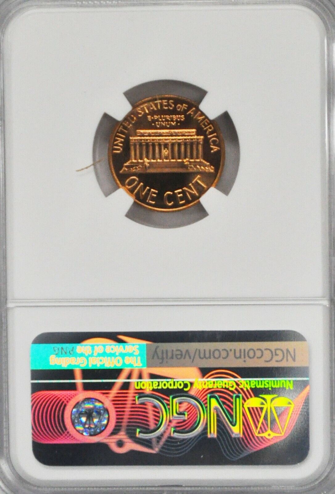 1964 1c Proof Lincoln Memorial Cent One Penny NGC PF68 RD