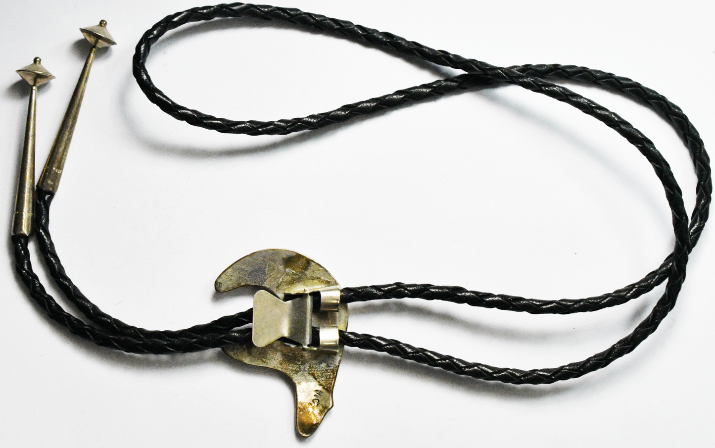 900 Silver Hopi Bird Inlay Bolo Tie 73mm x 57mm Turquoise Coral MOP 18"