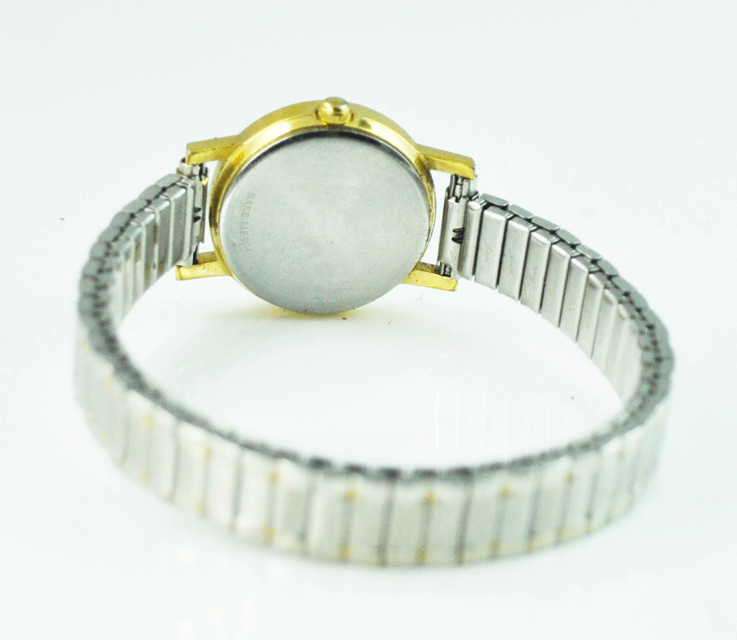 Women's Wittnauer 24mm Gold Tone Pegasus Gold Dial Quartz Wristwatch Stretch Ban