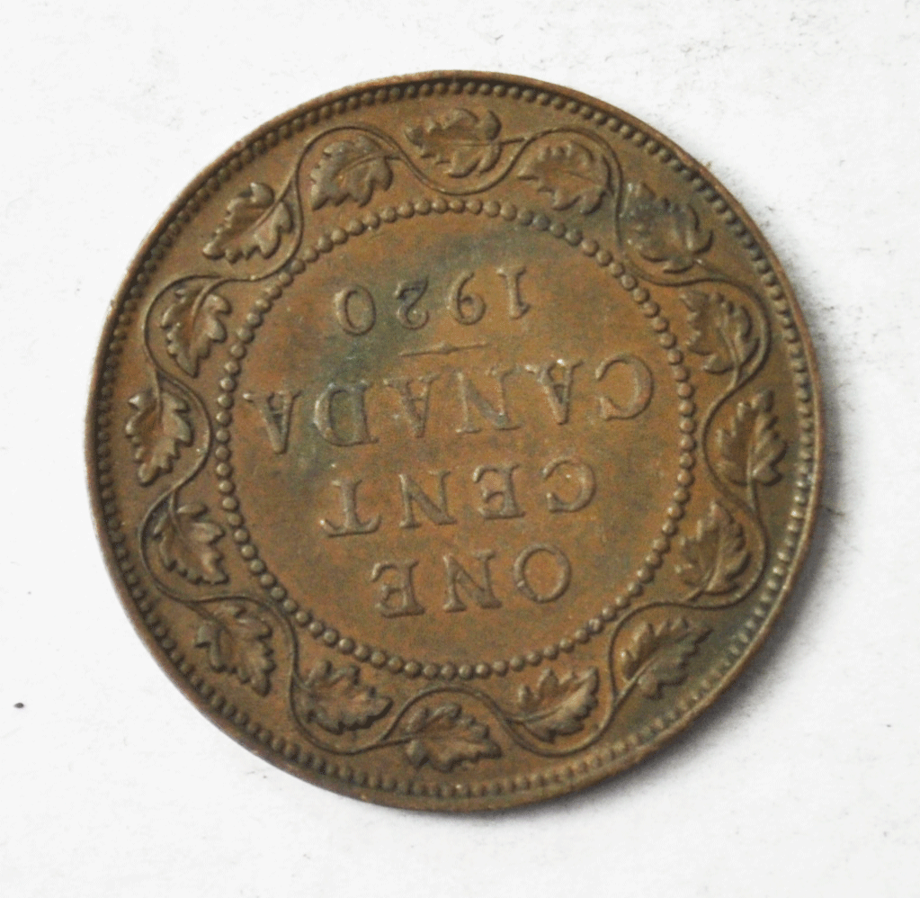 1920 1c Canada Large One Cent Penny KM#21 Bronze
