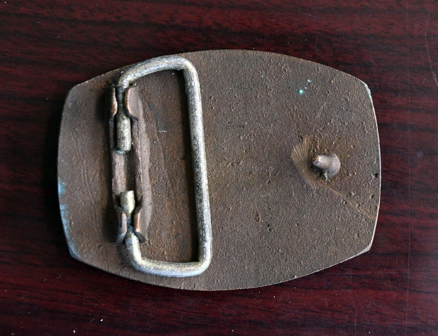 1970's Kansas City Radio Station 61 Country WDAF AM Belt Buckle Brass 3"