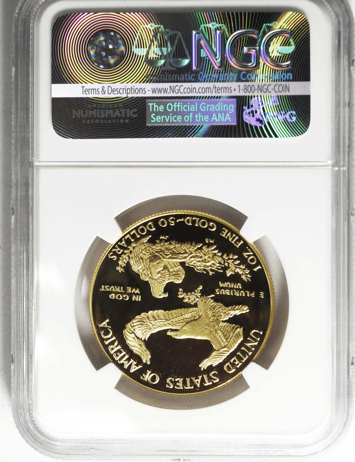 1986 W $50 American Gold Eagle 1oz Proof NGC PF69 Ultra Cameo Elizabeth Jones