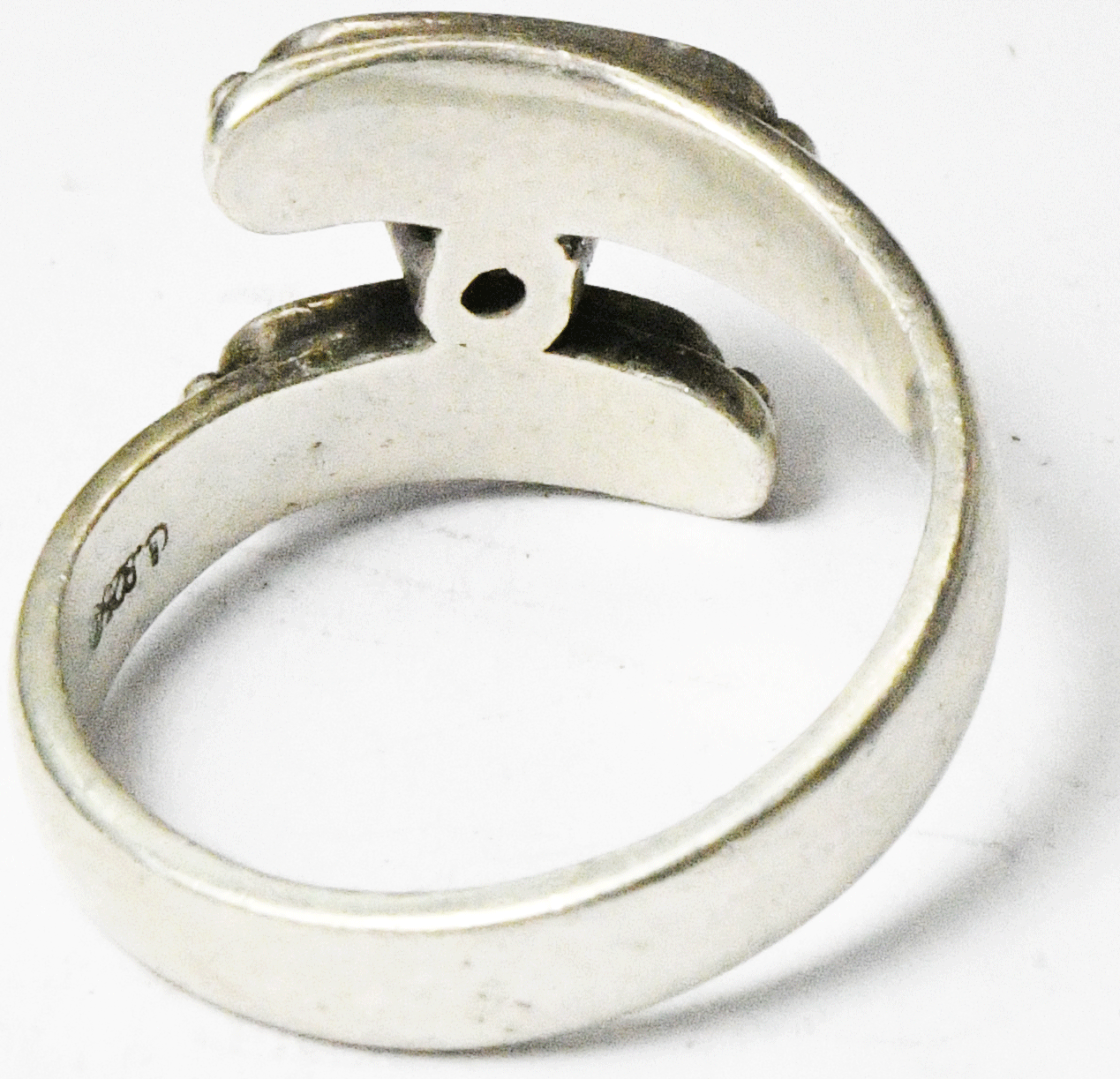 Sterling Silver Carolyn Pollack Turquoise CZ Ring 14mm Size 10