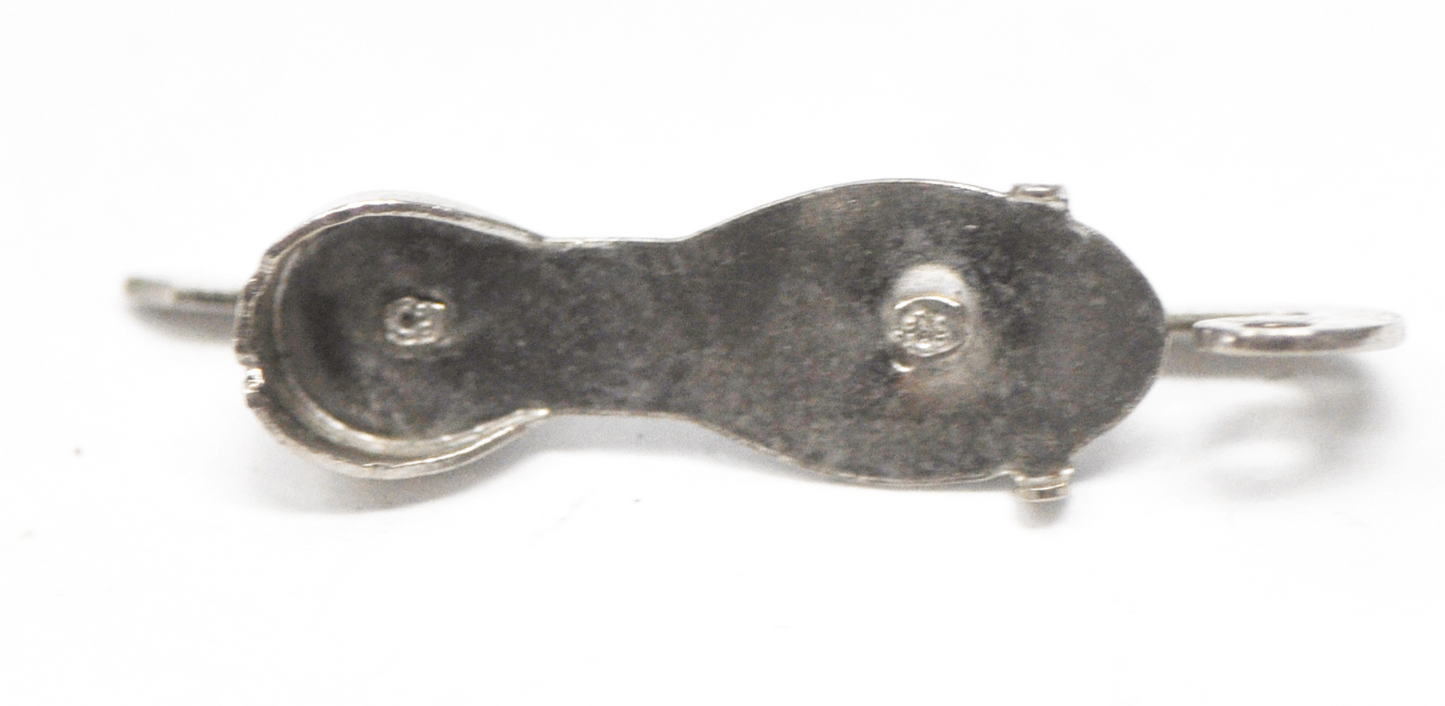 Sterling Silver Paye & Baker Ice Skate Charm 32mm