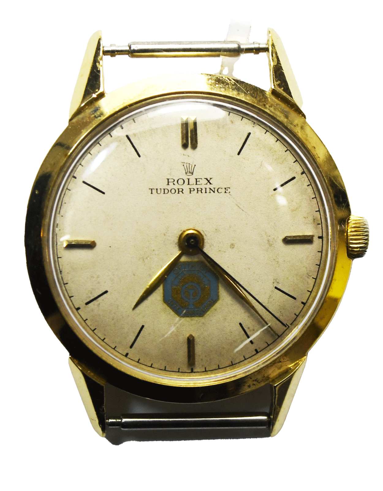 1950's Vintage Men's Tudor Oyster Prince 14k 35mm Rolex Case Optimist w Papers
