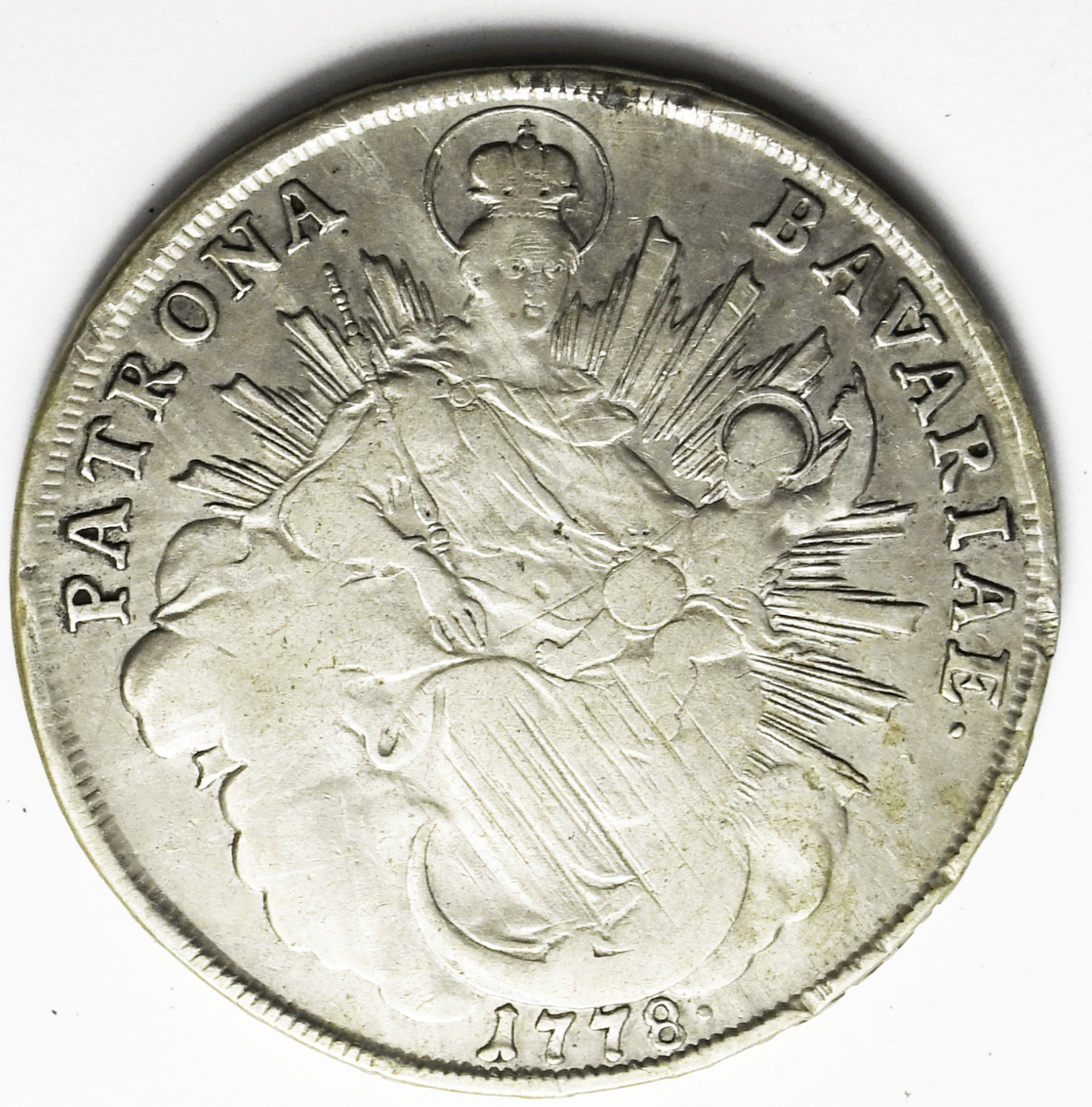 1778 H.ST German States Bavaria Silver One Thaler KM# 563.1