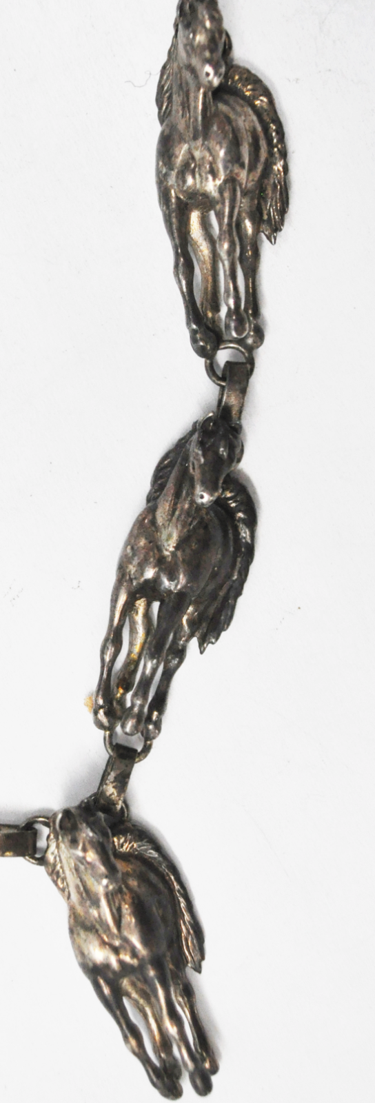 Sterling Silver Carol Felley Squash Blossom 35mm Horse 22" Necklace