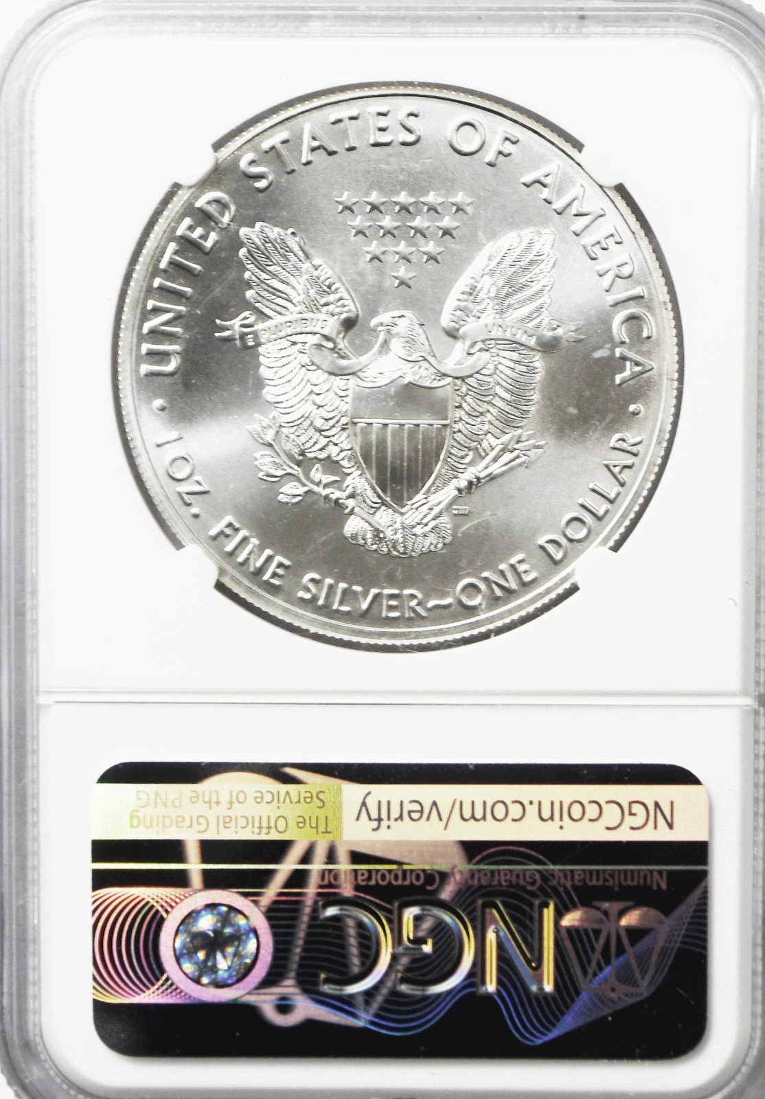 2020 $1 Silver American Eagle PCGS MS70 One Ounce Early Release