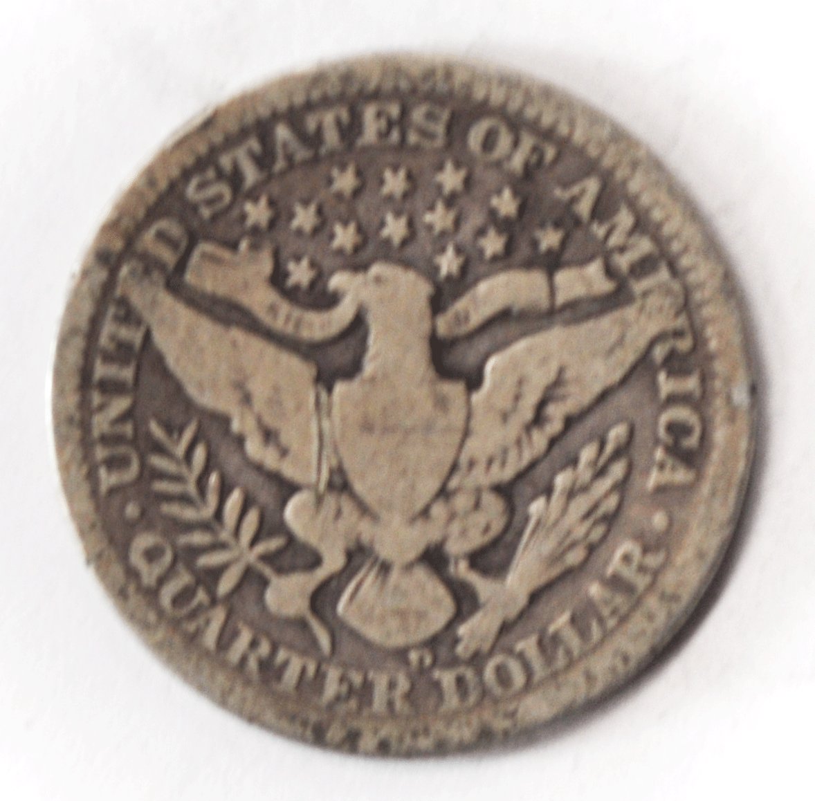 1909 D Barber Silver Quarter Dollar Rare Twenty Five Cents Denver