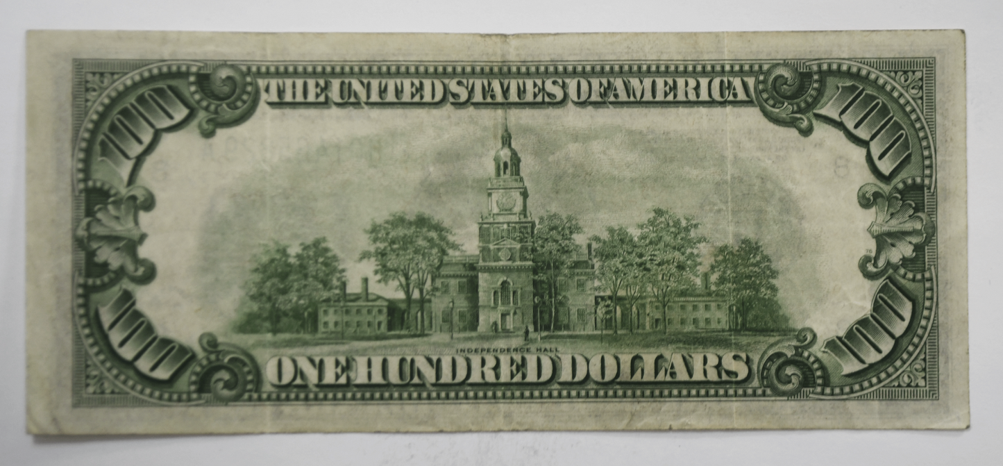 1934 $100 One Hundred Dollars Federal Reserve Note H01465829A St Louis