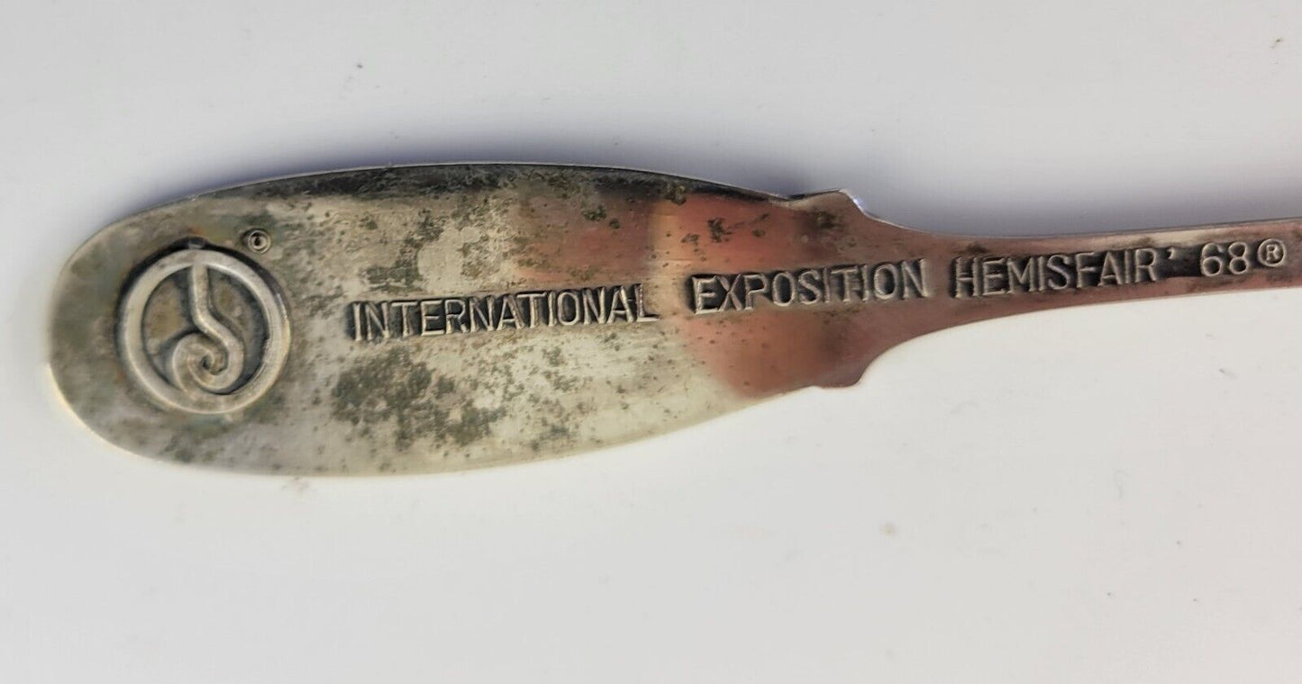 1968 San Antonio TX Souvenir Spoon Tower of the Americas Hemisfair World's Fair