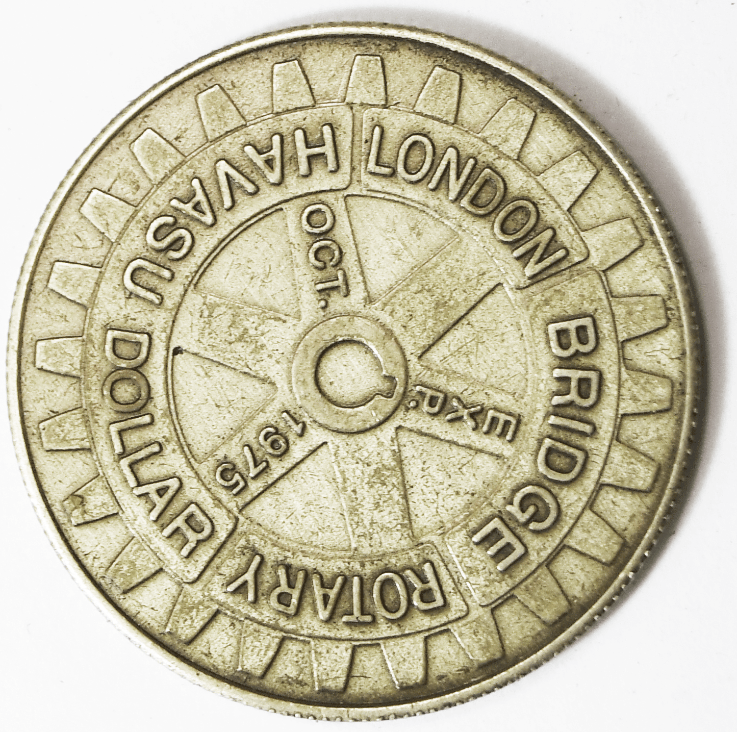 1971 Lake Havasu Dollar London Bridge Arizona 34mm Rotary