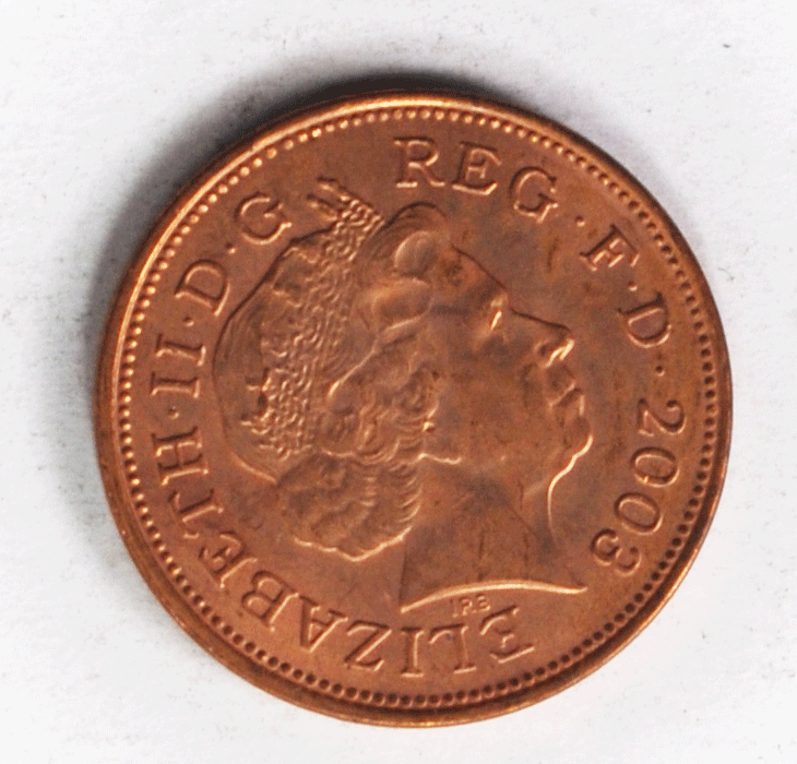 2003 Great Britain 2 Two Pence KM# 987