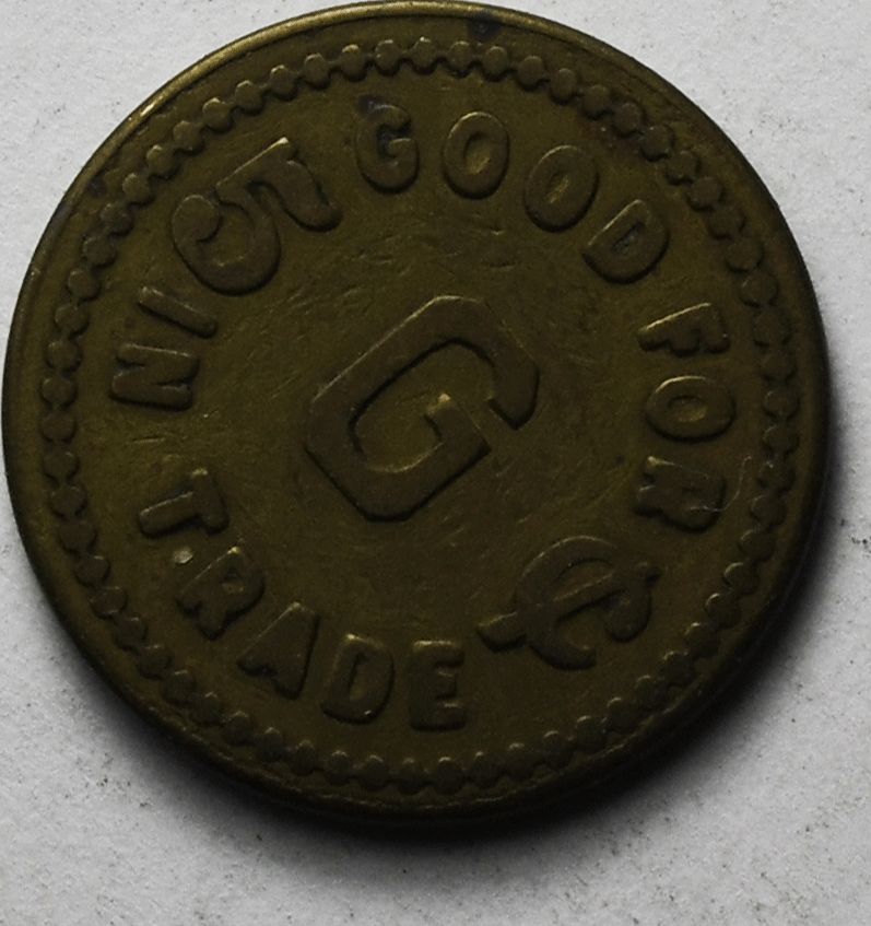 The Greenland Billiards 5c Trade Token Seattle Washington 19mm