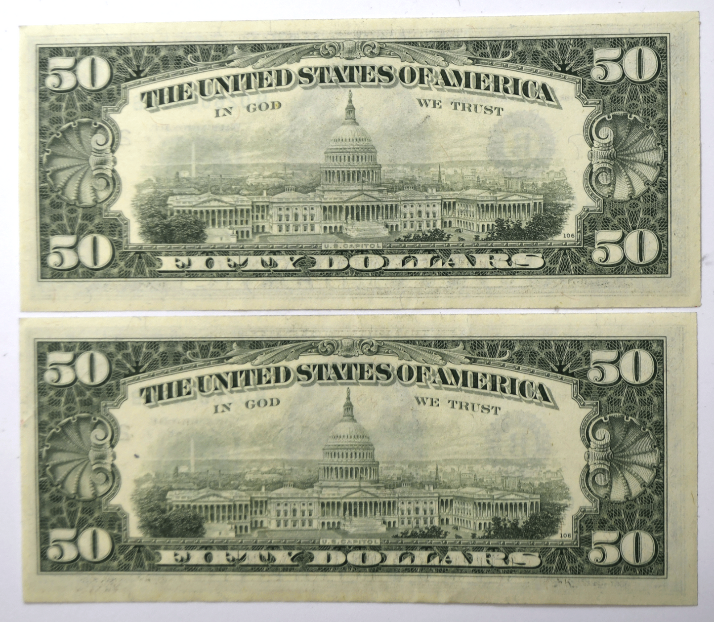 1981 $50 Federal Reserve Notes Uncirculated Sequential B02603682B