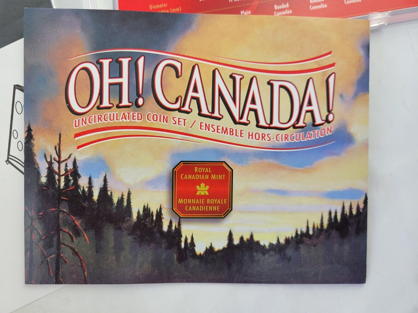 2000 OH! CANADA! Uncirculated 7pc Coin Set Images Of Canada Royal Canadian Mint