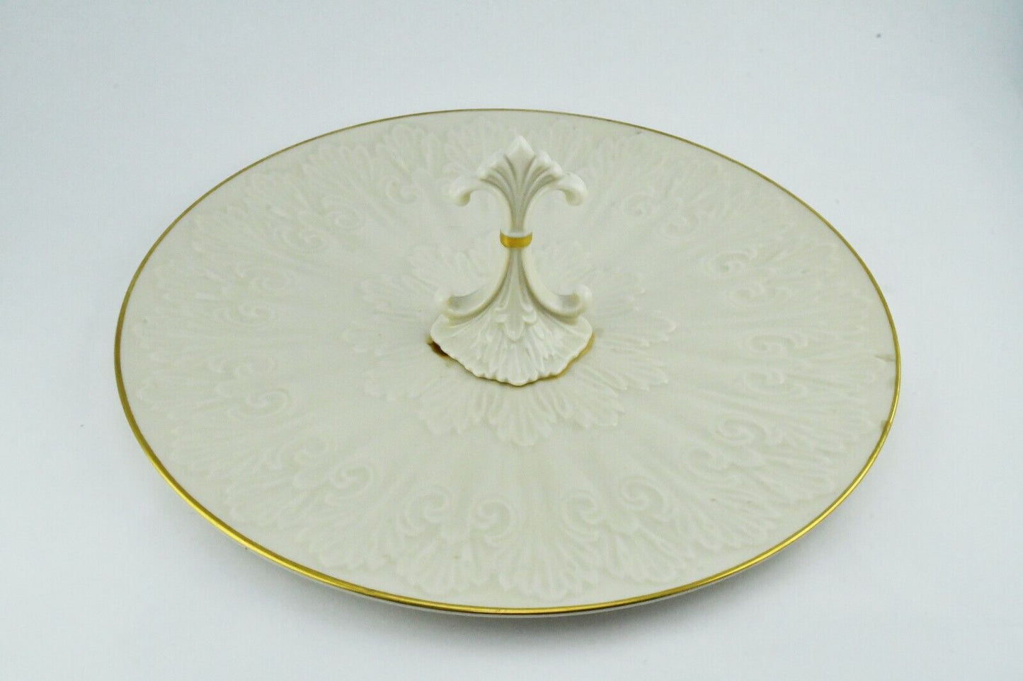 12 1/2" Lenox Chateau Center Handle Glazed Board Sandwich Tray Serving Plate