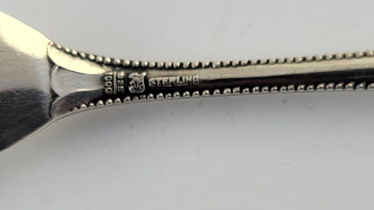 Cordova by Towle Sterling Silver 4 5/8" Strawberry/Berry Fork .28oz. Monogrammed