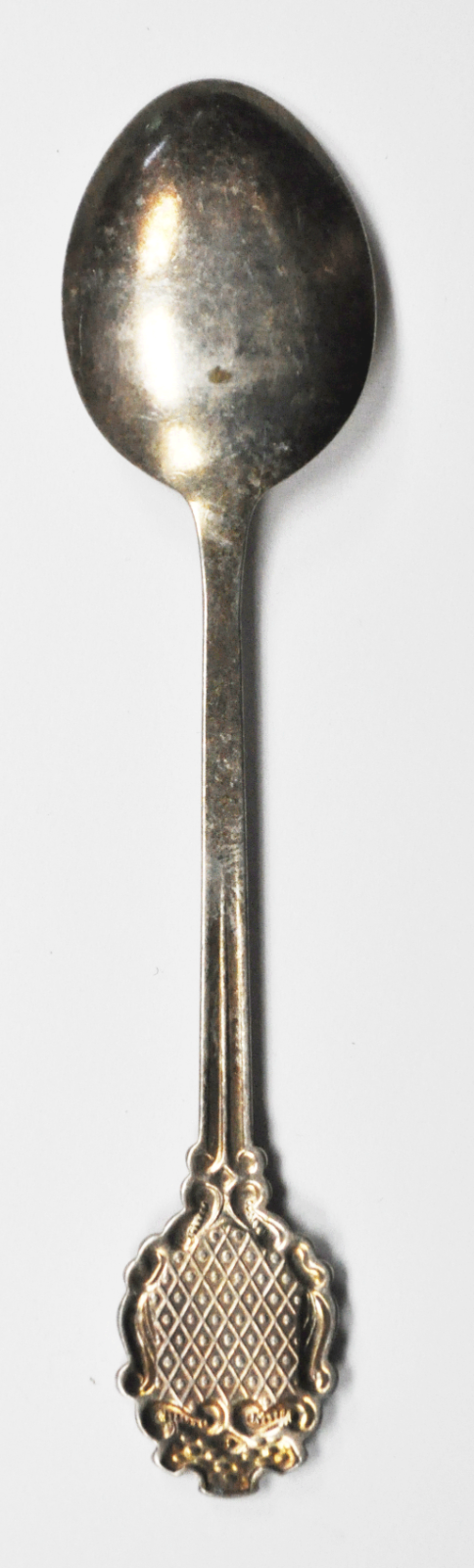 Silver Plated Brienz Jobin Switzerland Enamel Souvenir Spoon 4-1/4"