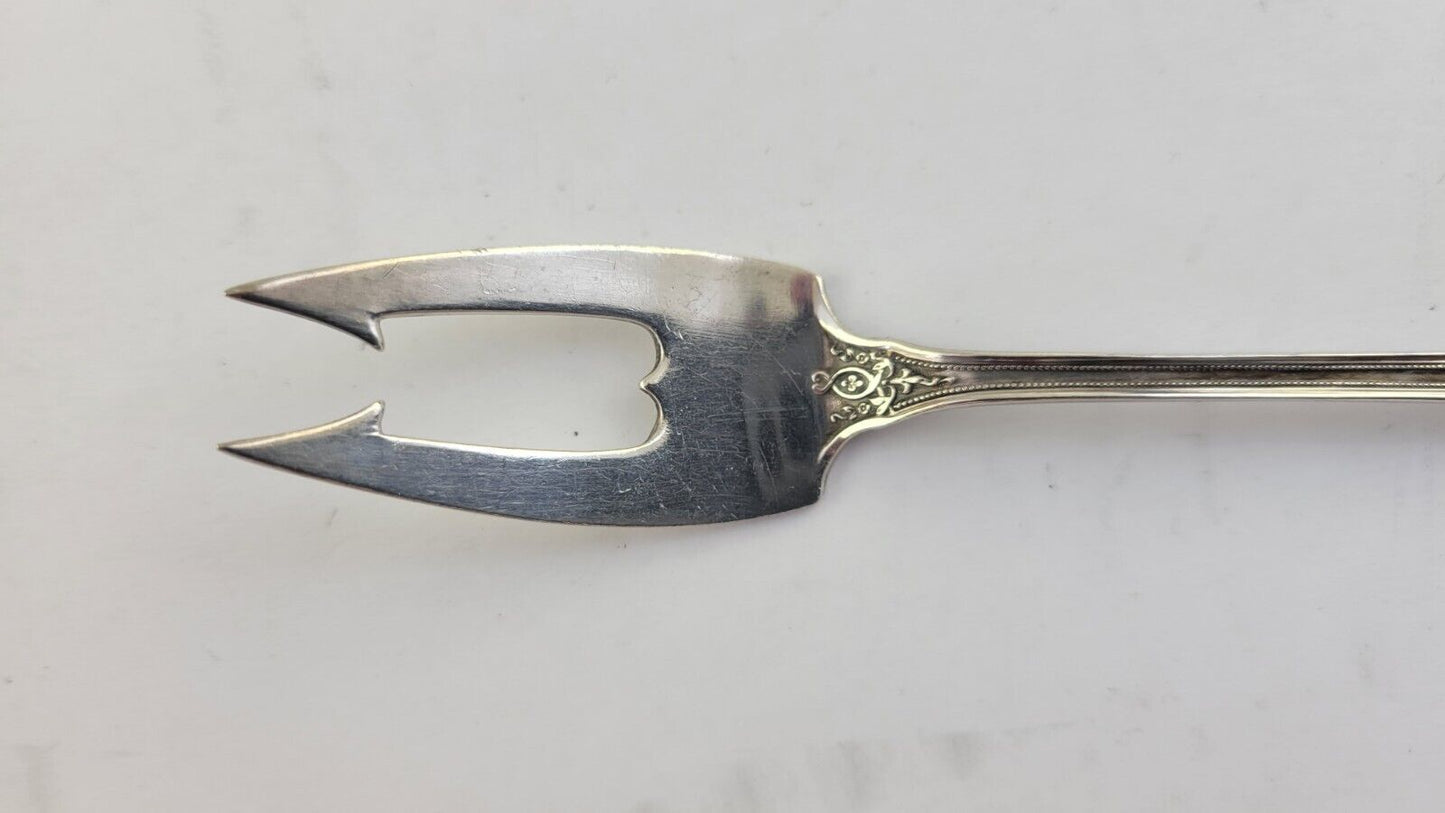 Louis XIV By Towle Sterling Silver Pickle/Olive Fork 2-Tine with Barbs 6 1/4"