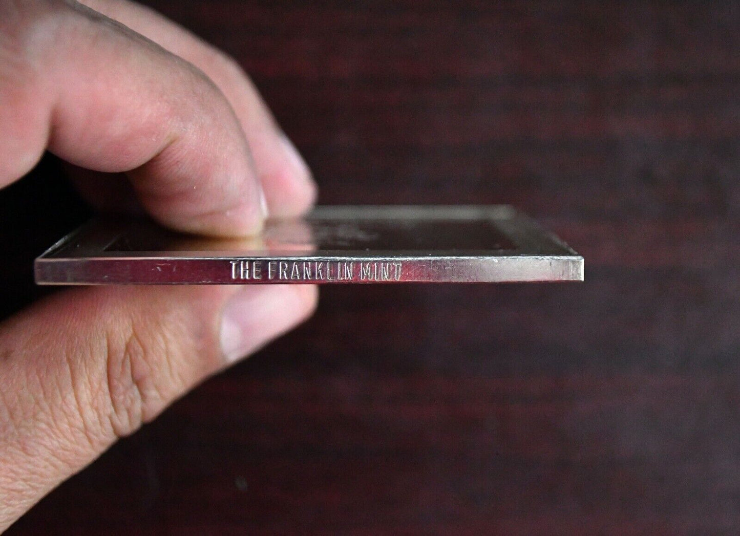 1979 Norman Rockwell "The Checker Game" Sterling Silver 3.2 oz. Franklin Mint