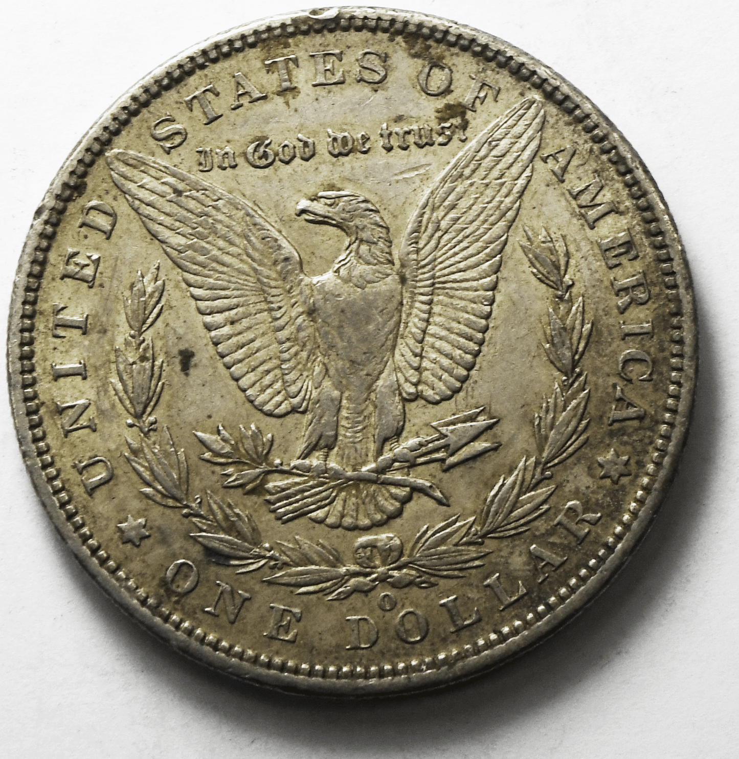 1896 O $1 Morgan Silver One Dollar US Coin New Orleans AU