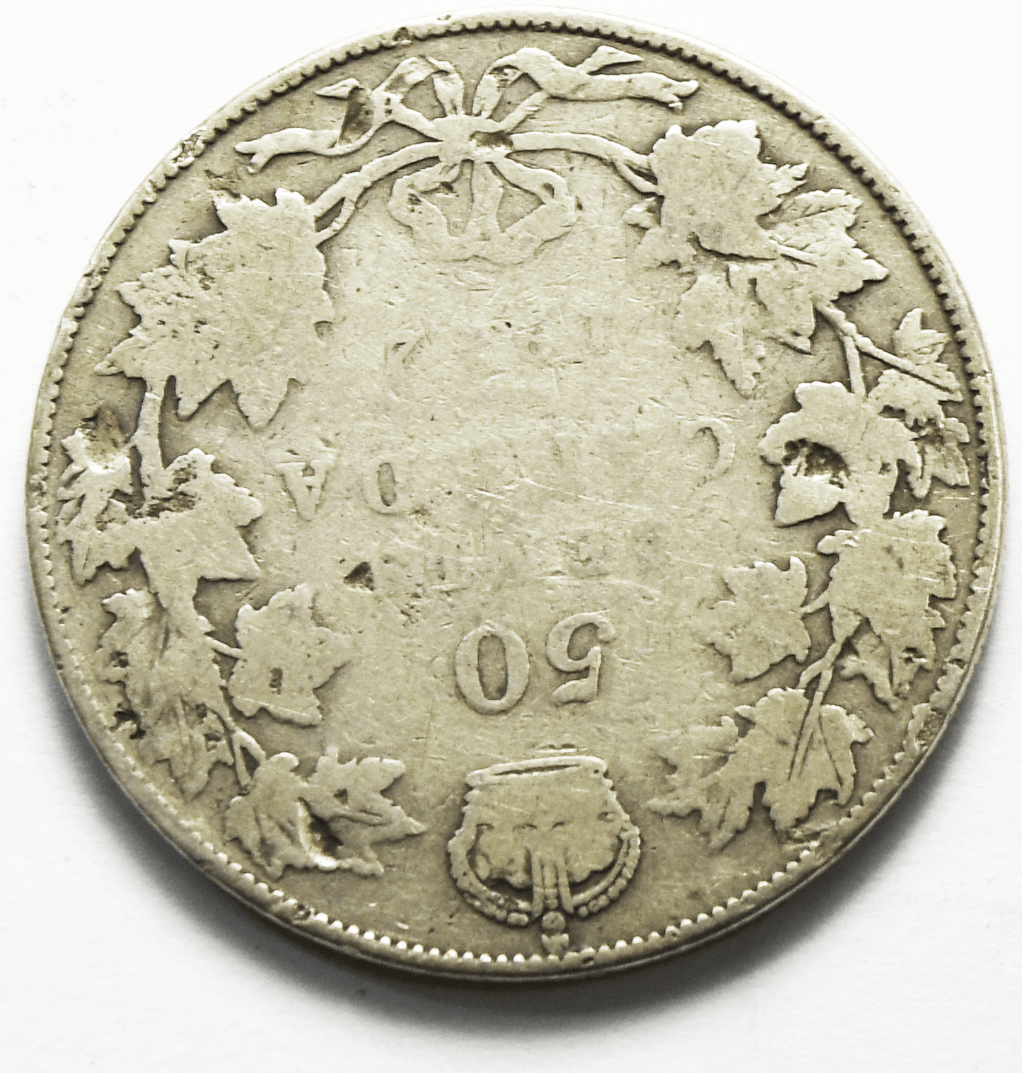 1912 Canada 50 Fifty Cents Silver Coin KM# 25