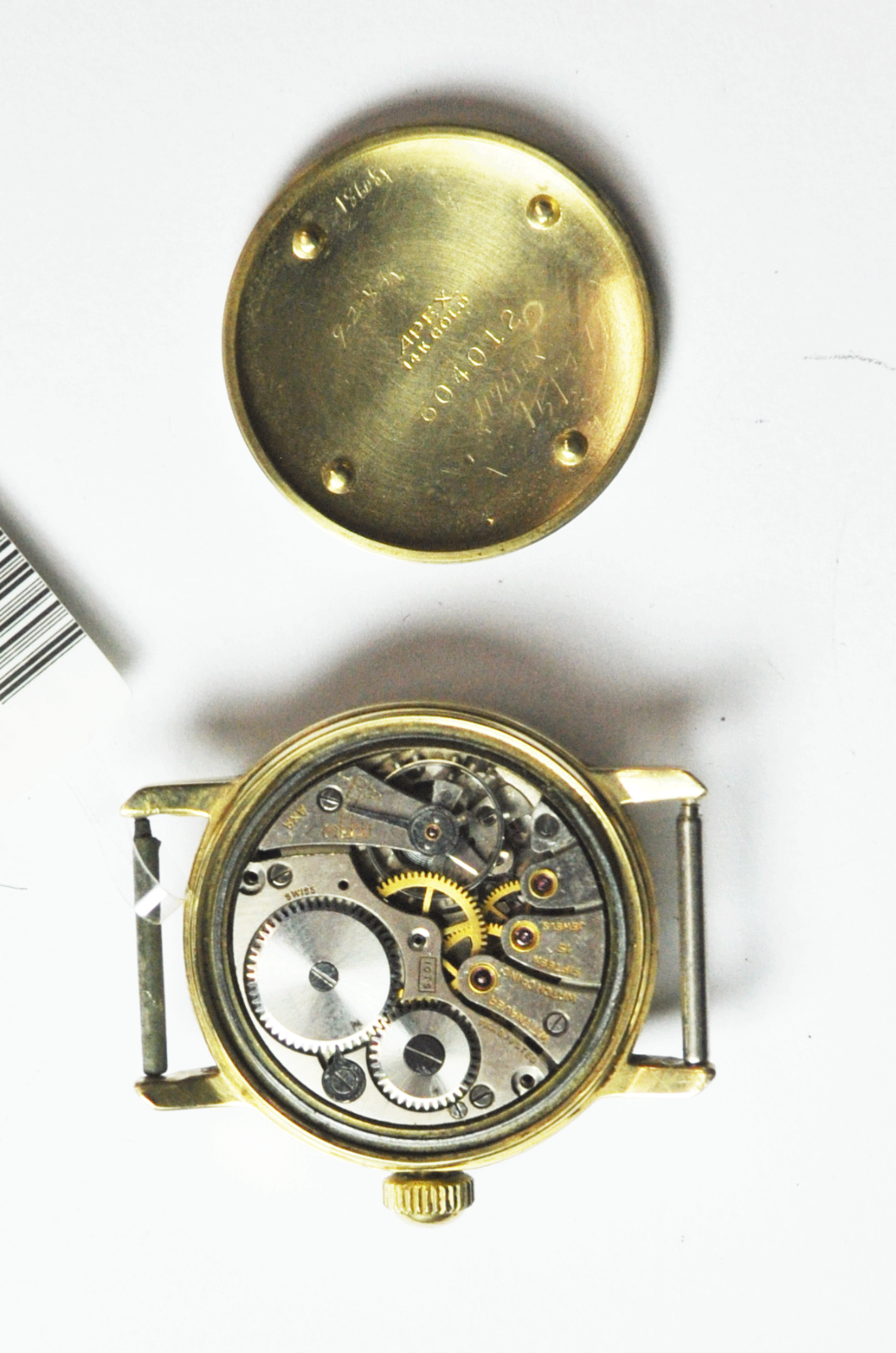 Vintage Men's Wittnauer Military 24hr Dial 14k Solid Gold 10TS 30mm Wristwatch