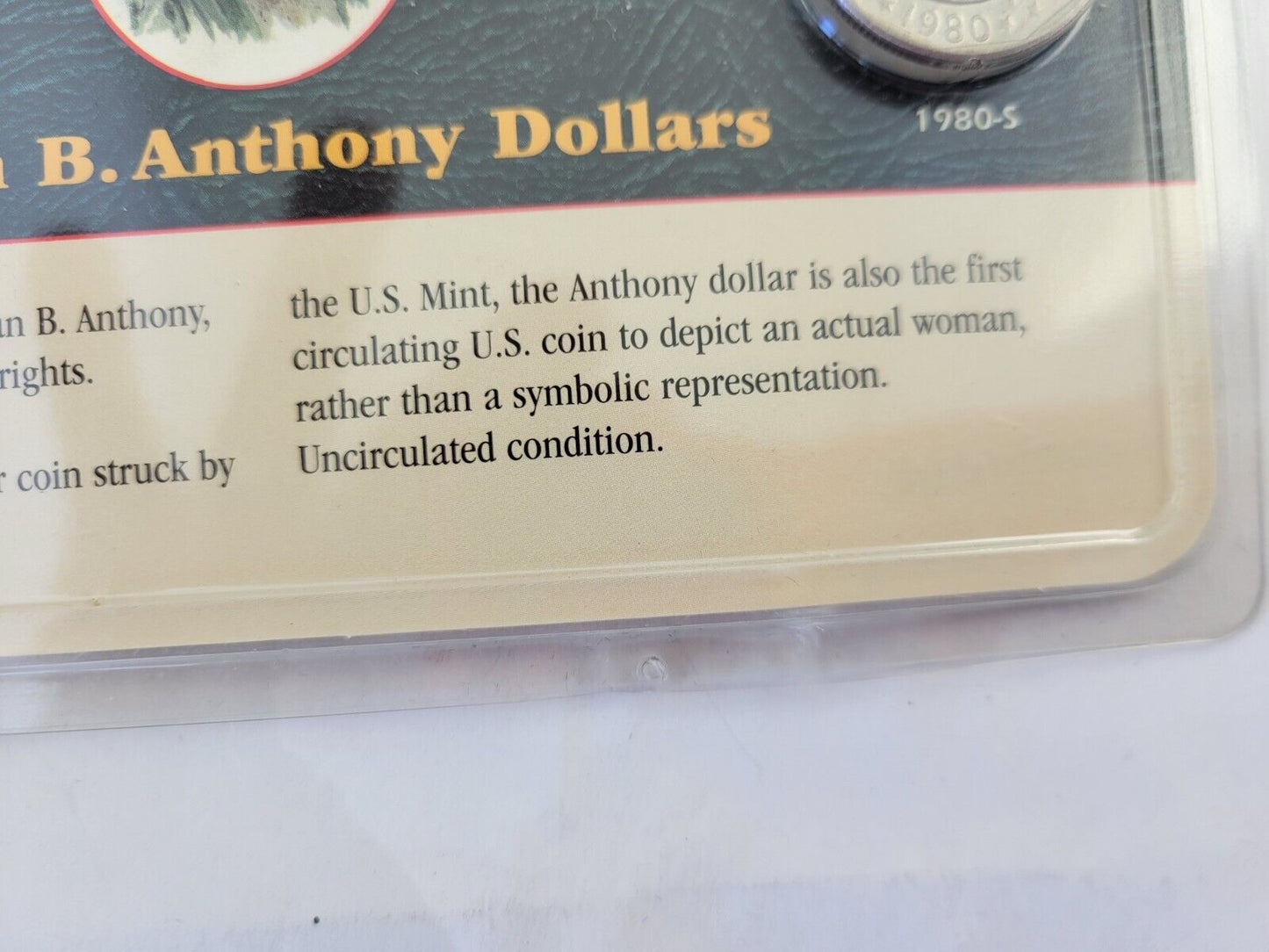 Susan B Anthony Dollar Set 1979 & 1980 Apollo 11 Littleton